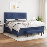  s oprugama i madracem plavi 180x200 cm od tkanine | shoptok.hr