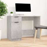 vidaXL Pisalna miza betonsko siva 100x50x75 cm konstruiran les | Shoptok.si