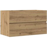  Kupaonski viseći ormarić boja hrasta 80 x 38,5 x 45 cm drveni | shoptok.hr