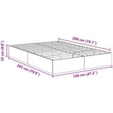  Ottomanska postelja Dimljeni oreh 193 x 120 x 25 cm, (5000142063) | Shoptok.si