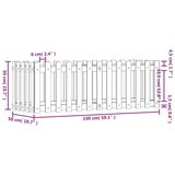 vidaXL Vrtna visoka greda z ograjico 150x50x50 cm trden les douglas | Shoptok.si