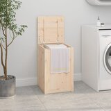 vidaXL Zaboj za perilo 44x44x66 cm trdna borovina | Shoptok.si