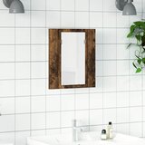  LED kupaonski ormarić s ogledalom boja hrasta 40x12x45cm drveni | Eponuda.com