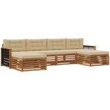  Set vanjskih sofa 6 kom. Čvrsto drvo akacije | shoptok.hr