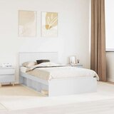  Konstrukcija postelje Bela 120 x 200 cm Masivno borovo les, (5000103415) | Shoptok.si