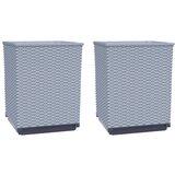  Sadilice 2 kom svjetlosive 30 x 30 x 37 cm od polipropilena | shoptok.hr