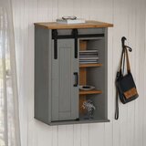 vidaXL Viseći ormarić HALDEN s kliznim vratima sivi 49x22,5x70 cm bor | shoptok.hr