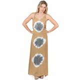 Isla Bonita By Sigris Dolge obleke Dolga Midi Obleka Kostanjeva | Shoptok.si