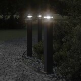 Vanjske podne svjetiljke 3 kom crne 80 cm aluminijske | shoptok.hr