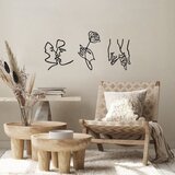 Wallity Set zidnih ukrasa Rose Kissing Darling, 22x24cm, 18x30cm 18x25cm, Crna | Eponuda.ba