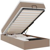 Maison Chic Otomanski Posteljni okvir - Enojna postelja - Postelja za odrasle z vzmetnico kapučino 90x200 cm-J2247, (21774857) Cene