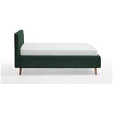 Meise Möbel temno zelena oblazinjena postelja brez letvenega dna 120x200 cm mattis – | Shoptok.si