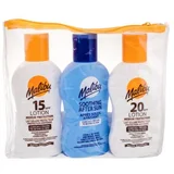 Malibu Lotion Set mleko za sončenje SPF20 100 ml + mleko za sončenje SPF15 100 ml + mleko po sončenju 100 ml