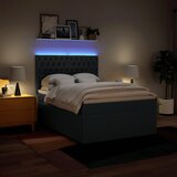  Krevet s oprugama i madracem plavi 160x200 cm od tkanine | shoptok.hr
