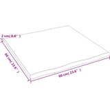 Stolna ploča 60x60x2 cm netretirana hrastovina sa živim rubom | shoptok.hr
