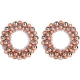 vidaXL Božični venci z kroglicami 2 pcs Rožnato zlat 33 x 33 x 7 cm | Shoptok.si