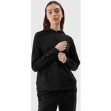 4f Women's sweatshirt without fastening and hooded - black | Shoptok.si