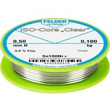  Felder ISO-Core ''Clear'' Sn100Ni+ spajkalna palica tuljava Sn99\,25Cu0\,7Ni0\,05 0.100 kg 0.5 mm, (20428768) Cene