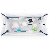 Stokke kad Flexi bath X-large Bundle z oporo za novorojenčka transparent blue | Shoptok.si