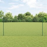 vidaXL varjena žična ograja z 5 U stebrički zelena 1.4x10 m jeklo Cene