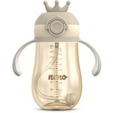 Neno Mio 2 12m+ otroški lonček s slamico Brown 280 ml | Shoptok.si