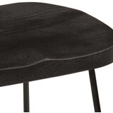 vidaXL barski stolci 2 kom crni 45x40x62 cm masivnog drva manga | shoptok.hr