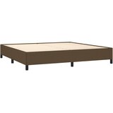 s oprugama i madracem tamnosmeđi 200x200 cm od tkanine | shoptok.hr