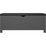  Kutija za pohranu s jastukom siva 105x40x45cm konstruirano drvo | shoptok.hr