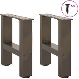  Noge za klub stolić prirodni čelik 2 kom 40 x (30-31) cm čelik | shoptok.hr