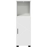 vidaXL Kopalniška omarica z vrati Bela 30 x 35 x 95 cm Konstruiran les | Shoptok.si
