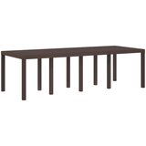  Vrtni set za objed 9 kom. Smeđa i svjetlosiva PP | shoptok.hr