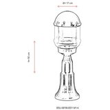 Opviq Vanjska zidna lampa BSU-68198-BSY-M1-K, 50 cm, IP65, E27, 40W, Crna | Eponuda.ba