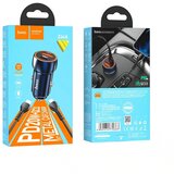 hoco. auto punjač Type C + USB QC3.0 Power Delivery 20W s kabelom za iPhone Lightning 8-pin Z46A safirno plavi | shoptok.hr