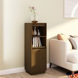 The Living Store Visoka omara rjava 37x34x110 cm trdna borovina - Visoka Omara, (21435639) Cene