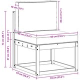  Set vanjskih sofa 3 kom. Prirodna i svijetlo siva | shoptok.hr