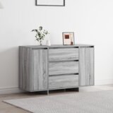 vidaXL Stranski Pult Siva Sonoma 120x41x75 cm Inženirski Les | Shoptok.si