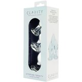 Clarity Utopian Trinity - set staklenih analnih čepića (prozirno) | shoptok.hr