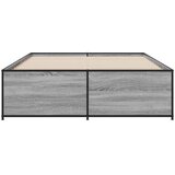  Okvir kreveta boja hrasta 135x190cm konstruirano drvo i metal | shoptok.hr