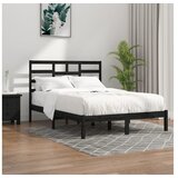  Za krevet od masivnog drva crni 140 x 190 cm | shoptok.hr