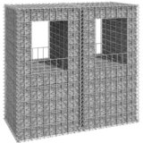  Gabionske stupne košare 2 kom 50 x 50 x 100 cm željezne | shoptok.hr