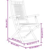 Sklopive vrtne stolice 2 kom 53 x 66 x 99 cm od bambusa | shoptok.hr