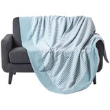 HOMESCAPES Bombažna odeja Gingham Check Blue, 150x200 cm, (20749914) | Shoptok.si