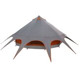  Teepee šator za 7 osoba Siva i narančasta 600 x 600 x 347 cm | shoptok.hr