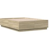  Okvir za krevet s LED svjetlima boja hrasta 120 x 190 cm drveni | shoptok.hr