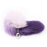 Fetish Addict Butt Plug Fox Tail Size S Purple/White | shoptok.hr