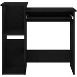 vidaXL Radni stol s policama crni 84x40x78 cm konstruirano drvo | shoptok.hr