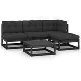 Maison Chic Seti vrtnega pohištva - Vrtna garnitura - Vrtni pohištvo set 5-delna z blazinami trdna borovina, (21814165) | Shoptok.si