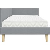  Kotni okvir postelje z matrico Drugo 2 pcs Svetlo siva blago, (5000123361) | Shoptok.si
