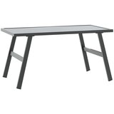  Vrtni stolić za kavu crni 90 x 45 x 35 cm čelik obložen prahom | shoptok.hr
