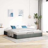  Otomanski okvir kreveta bez madraca tamnosivi 180x200cm tkanine | shoptok.hr